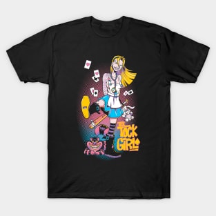 Tick Tock Girl - Goth Punk Alice in Wonderland T-Shirt